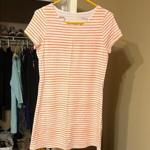 Striped Orange and White Dress from Hiho, made in Peru. New without tags.